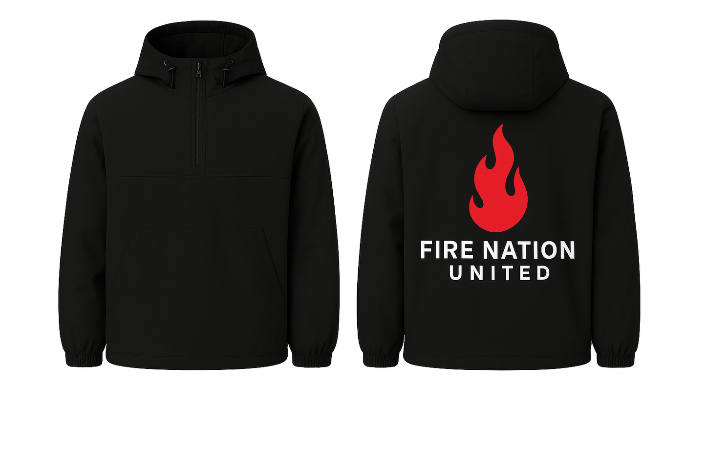 FireNation Windbreaker – Schwarze Übergangsjacke mit FireNation Logo2