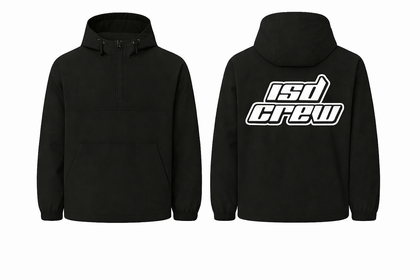 ISD Crew Windbreaker – Schwarze Übergangsjacke mit RPM Logo