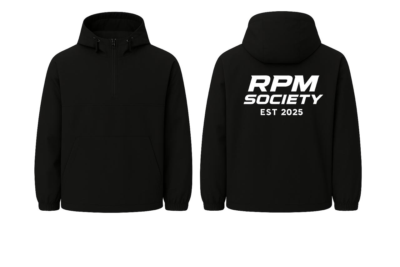 RPM Windbreaker – Schwarze Übergangsjacke mit RPM Logo