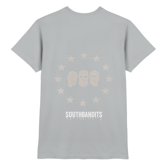 SOUTHBANDITS Premium T-Shirt – Schwarzes Streetwear Shirt mit Masken-Logo