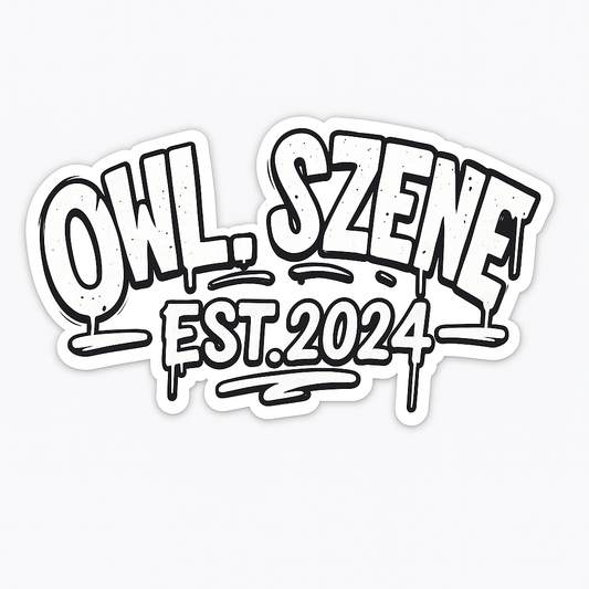 OWL.SZENE Sticker 8x5 cm – Graffiti Design, wetterfest & stylisch