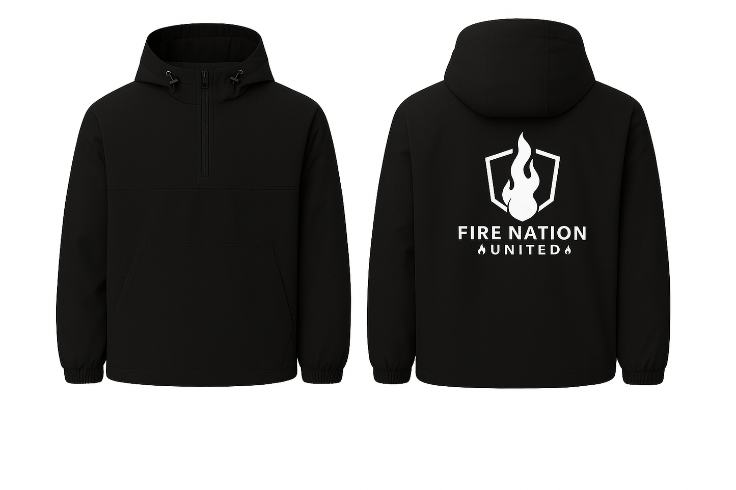 FireNation Windbreaker – Schwarze Übergangsjacke mit FireNation Logo