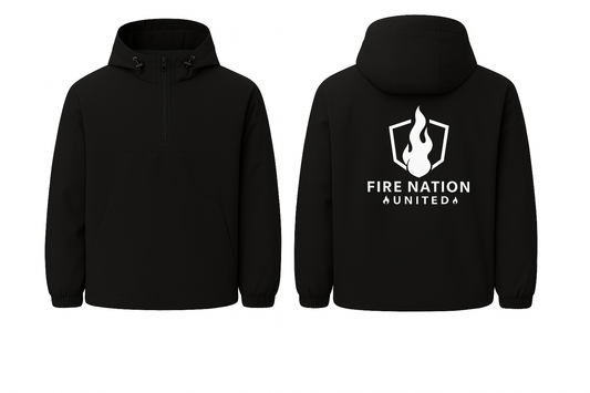 FireNation Windbreaker – Schwarze Übergangsjacke mit FireNation Logo
