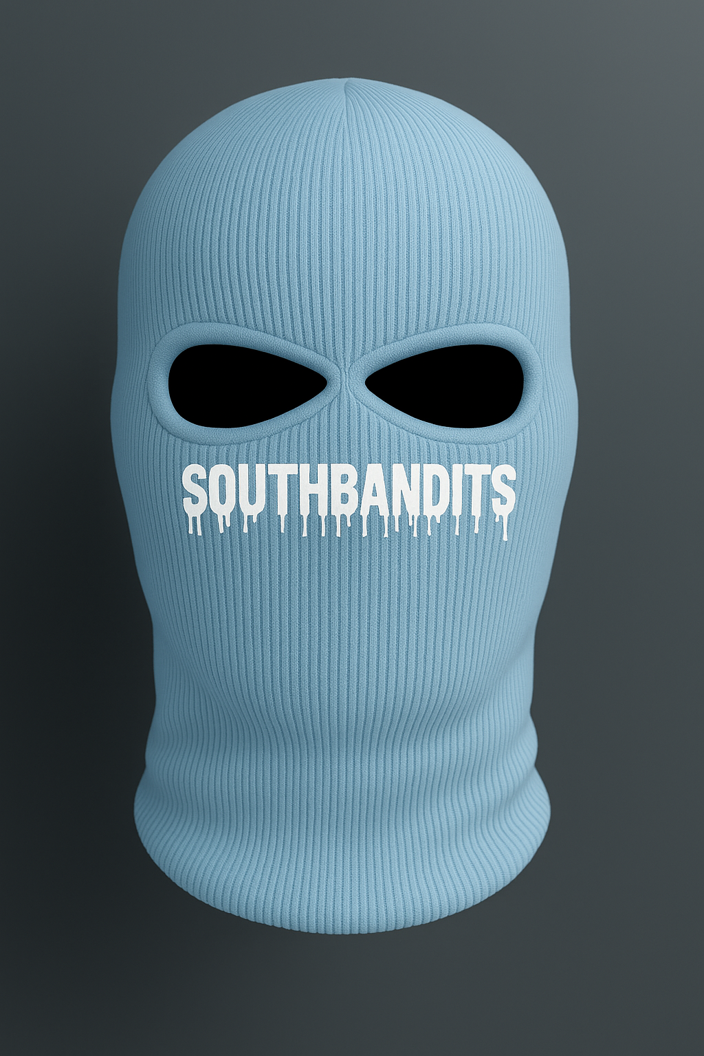 Southbandits Strick-Sturmhaube – Schwarz | Streetwear Balaclava mit Logo-Print