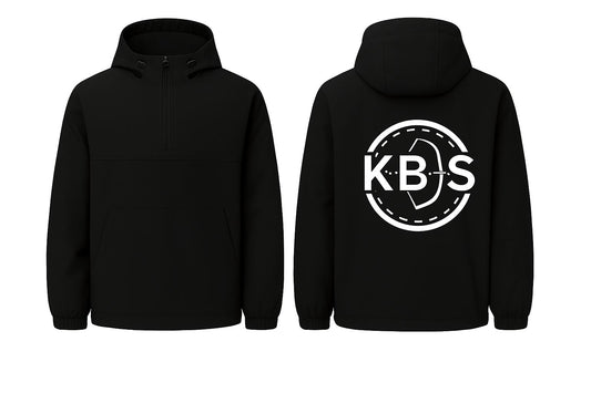 KBS Windbreaker – Schwarze Übergangsjacke mit Rückenlogo
