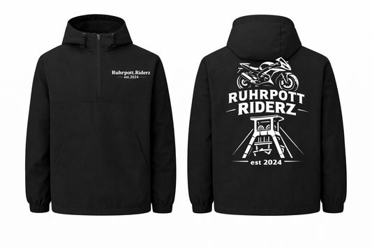 Ruhrpott Riderz Windbreaker – Schwarze Übergangsjacke