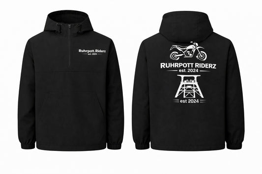 Ruhrpott Riderz Windbreaker – Schwarze Übergangsjacke