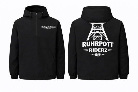Ruhrpott Riderz Windbreaker – Schwarze Übergangsjacke