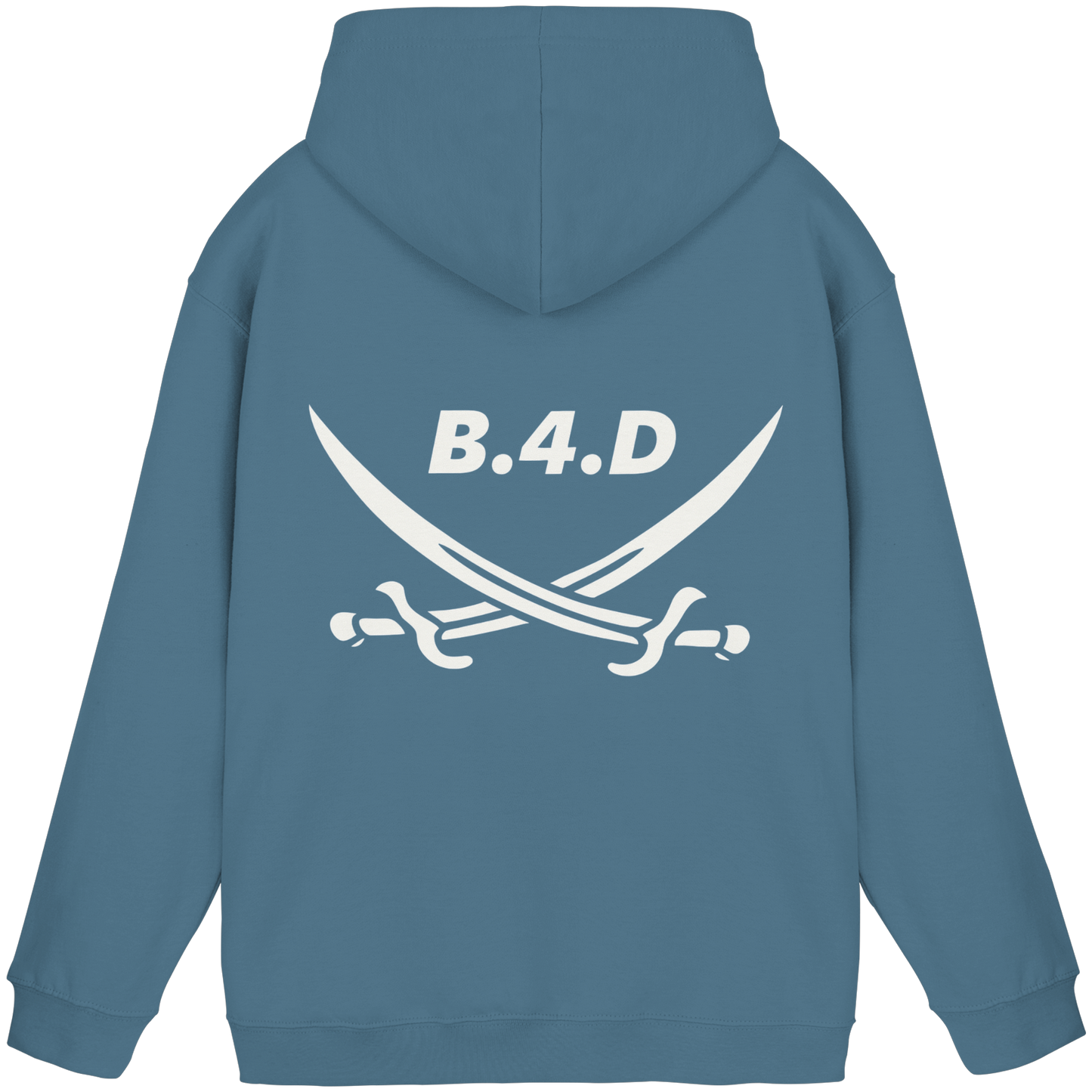 B.4.D Hoodie – Kapuzenpullover mit Rückenlogo