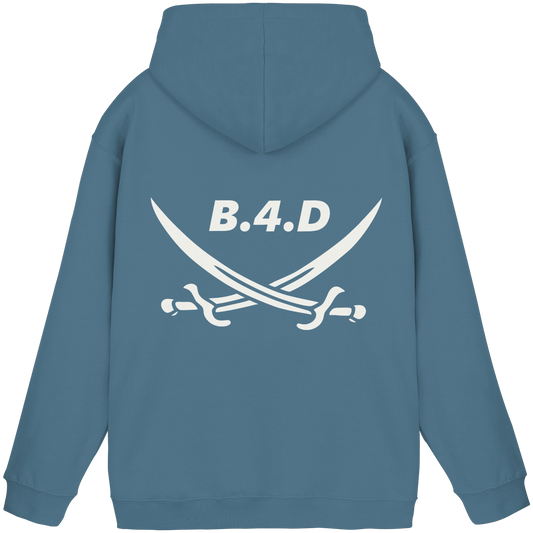 B.4.D Hoodie – Kapuzenpullover mit Rückenlogo