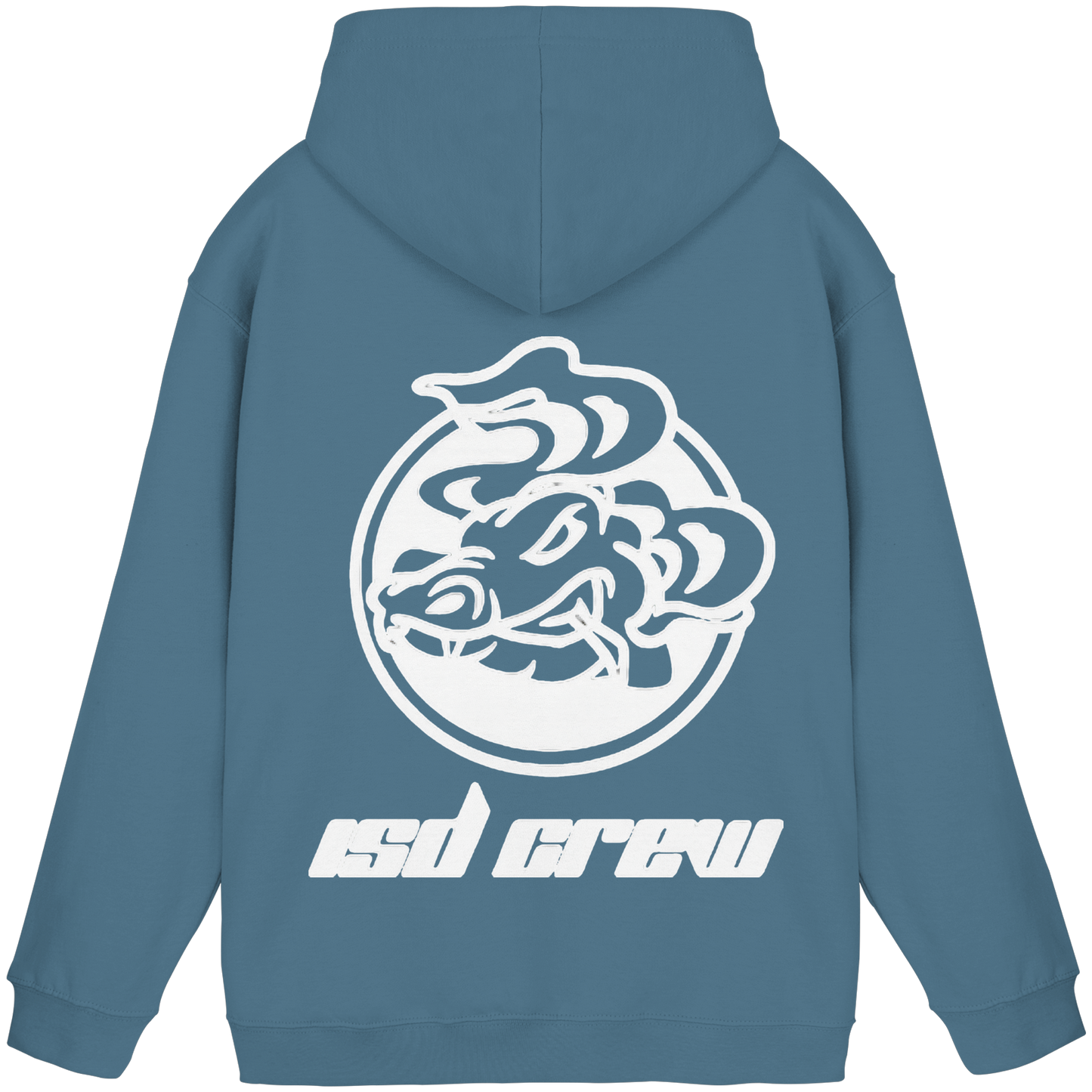 ISD Crew Hoodie – Kapuzenpullover mit Rückenlogo