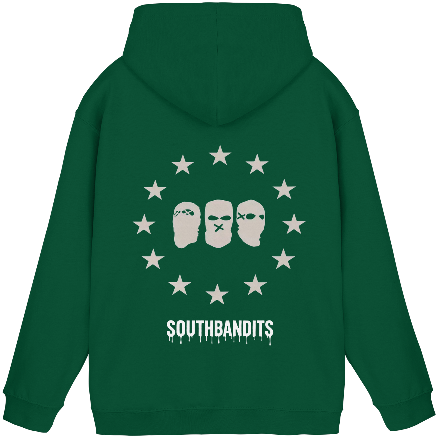 SOUTHBANDITS Premium Hoodie – Schwarzer Kapuzenpullover mit Masken-Logo