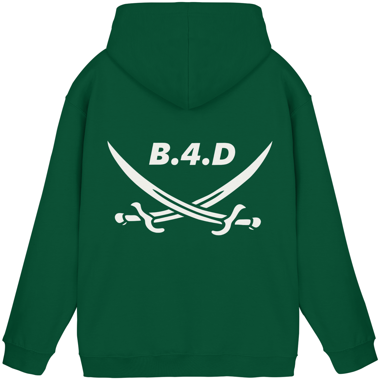 B.4.D Hoodie – Kapuzenpullover mit Rückenlogo