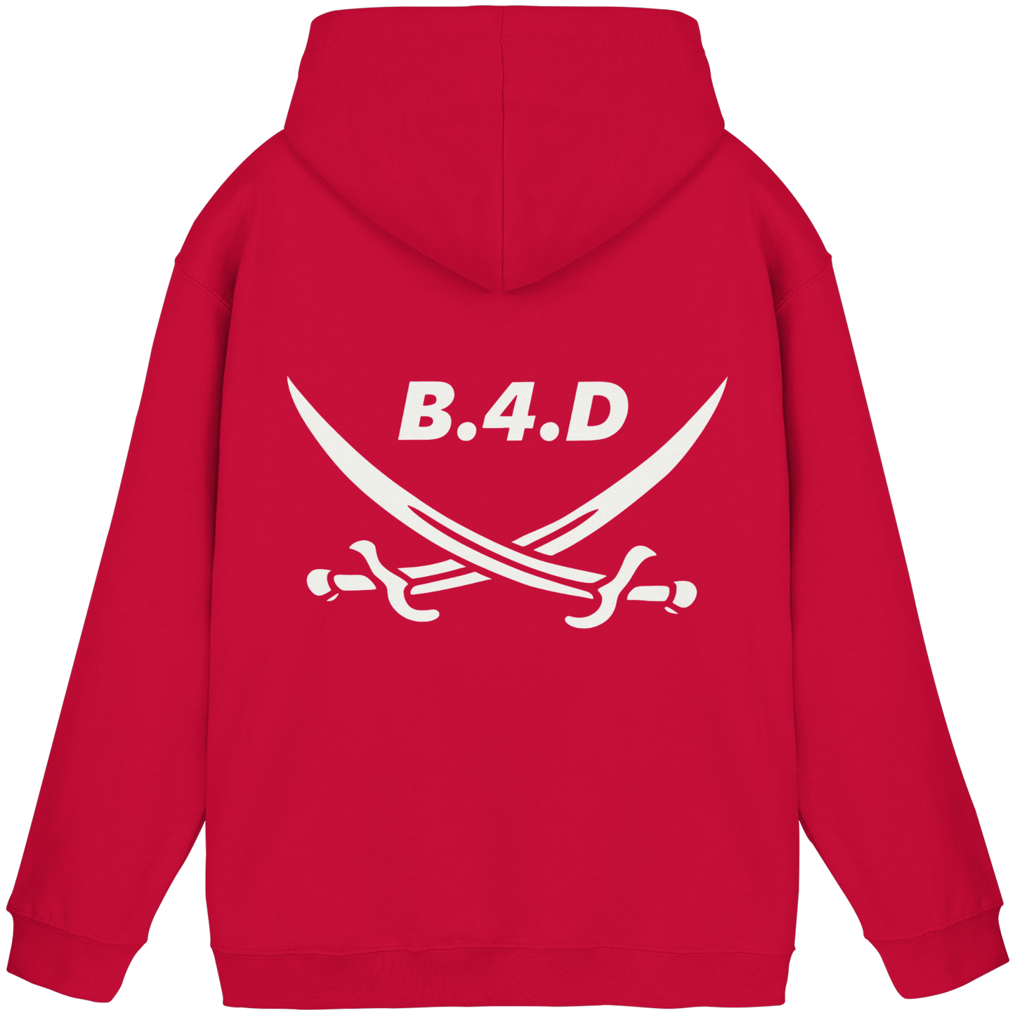 B.4.D Hoodie – Kapuzenpullover mit Rückenlogo