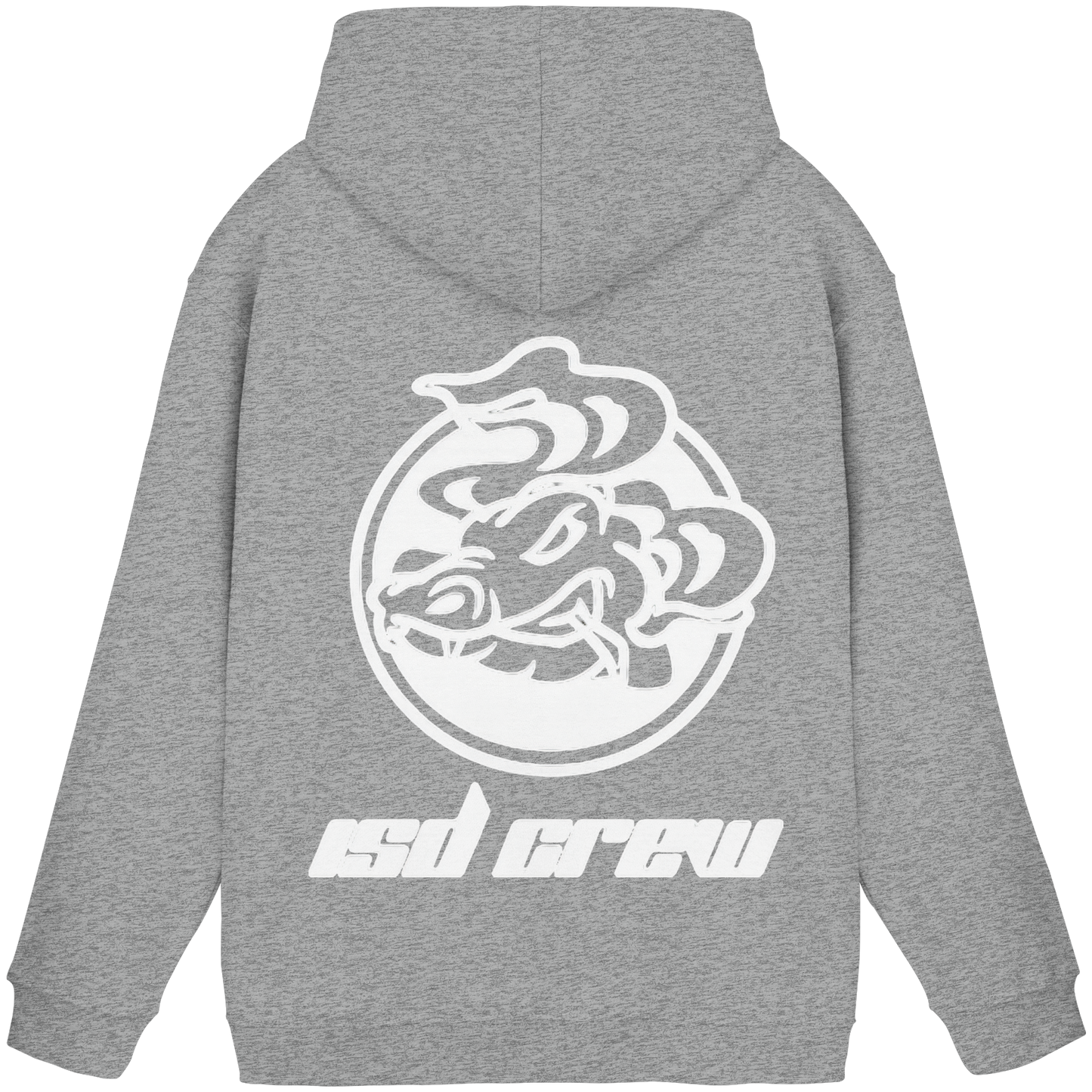 ISD Crew Hoodie – Kapuzenpullover mit Rückenlogo