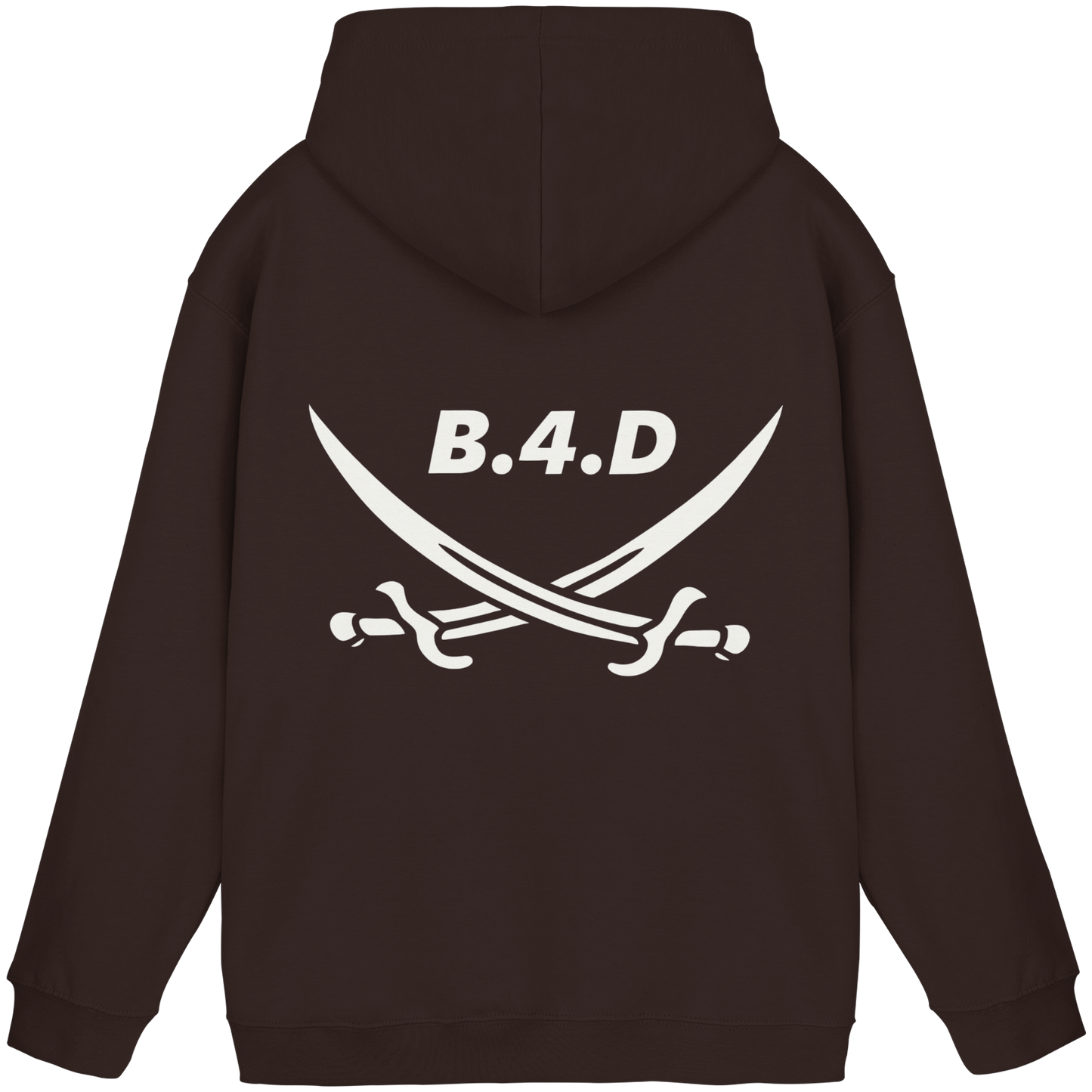 B.4.D Hoodie – Kapuzenpullover mit Rückenlogo