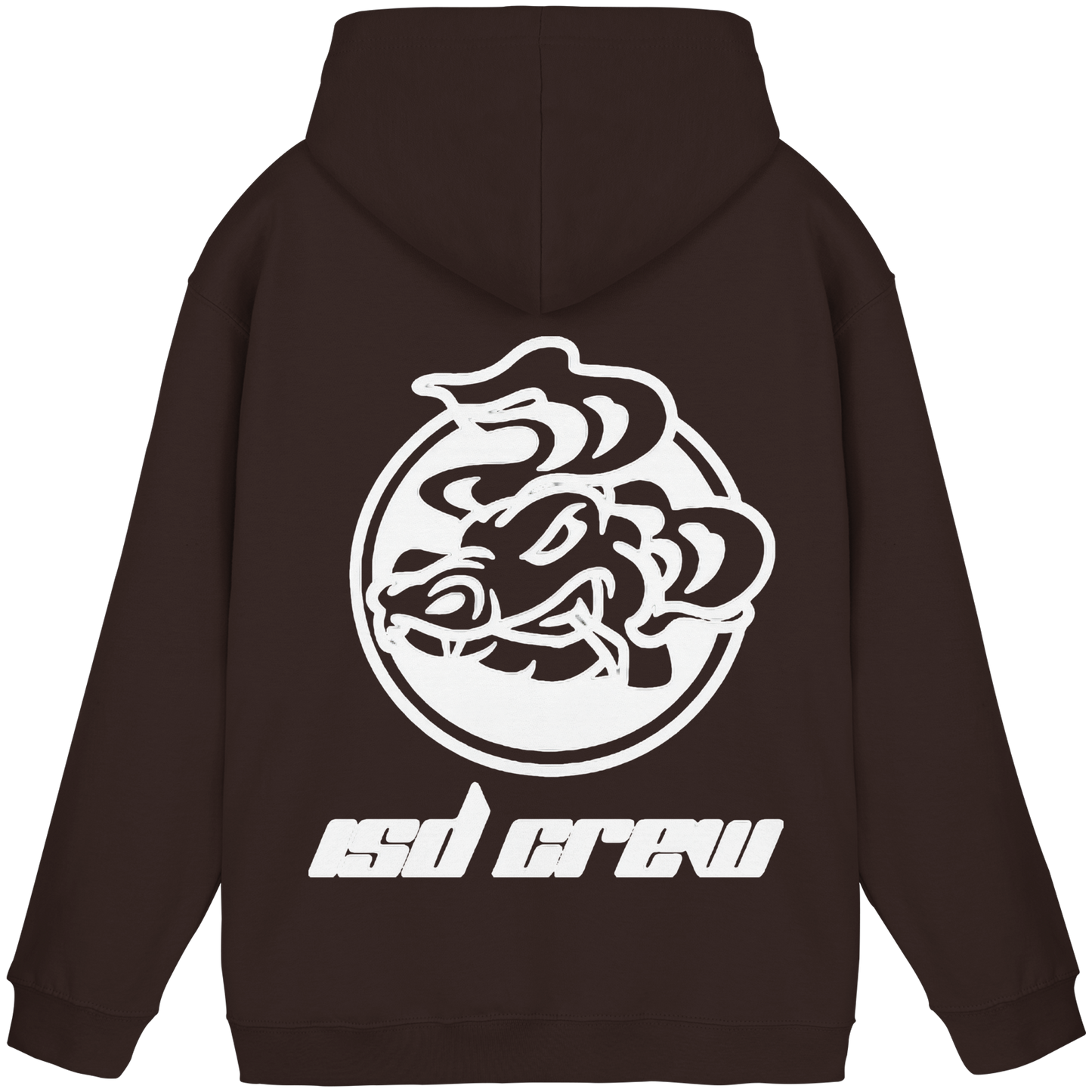 ISD Crew Hoodie – Kapuzenpullover mit Rückenlogo