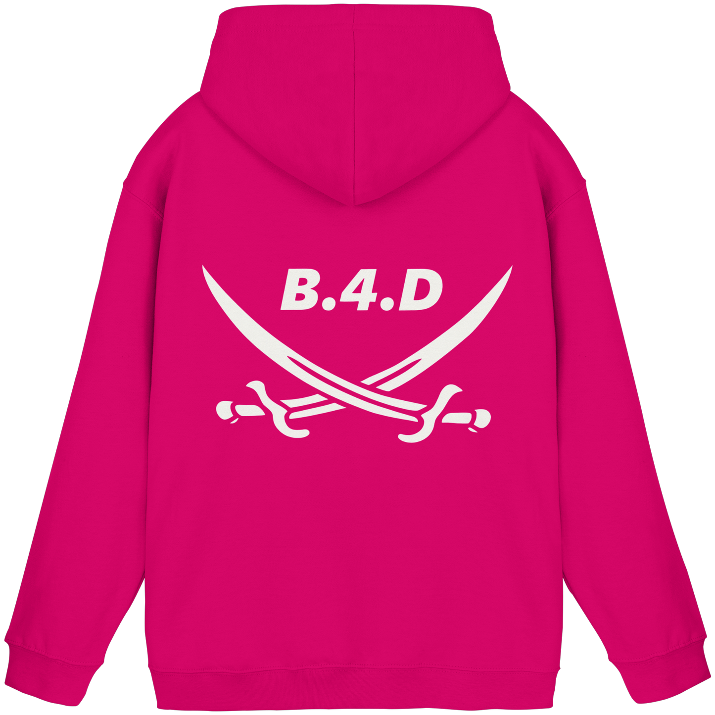B.4.D Hoodie – Kapuzenpullover mit Rückenlogo