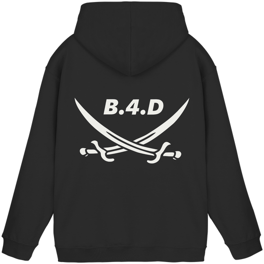 B.4.D Hoodie – Kapuzenpullover mit Rückenlogo