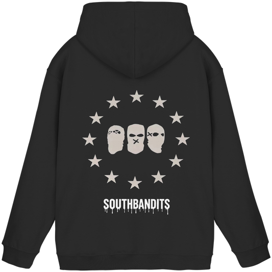 SOUTHBANDITS Premium Hoodie – Schwarzer Kapuzenpullover mit Masken-Logo