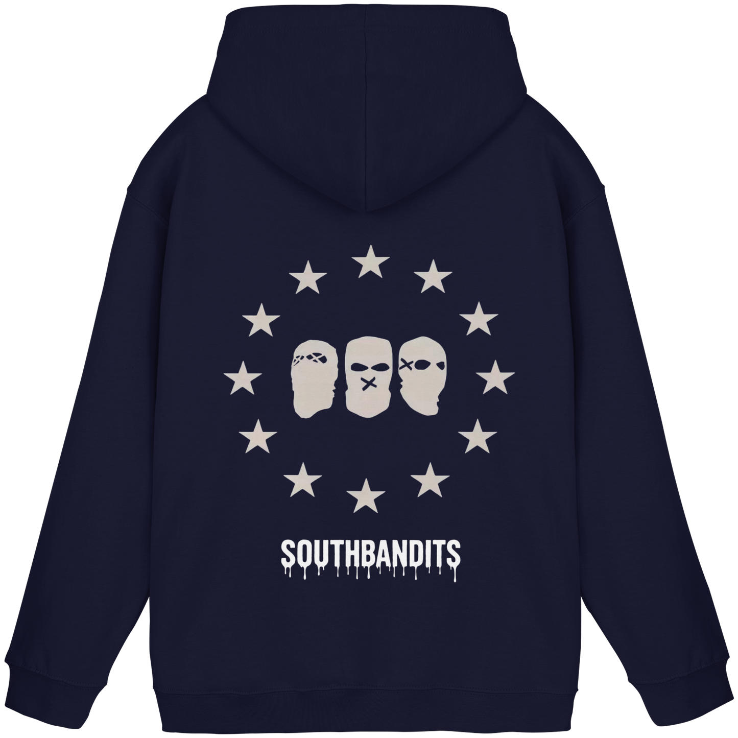 SOUTHBANDITS Premium Hoodie – Schwarzer Kapuzenpullover mit Masken-Logo