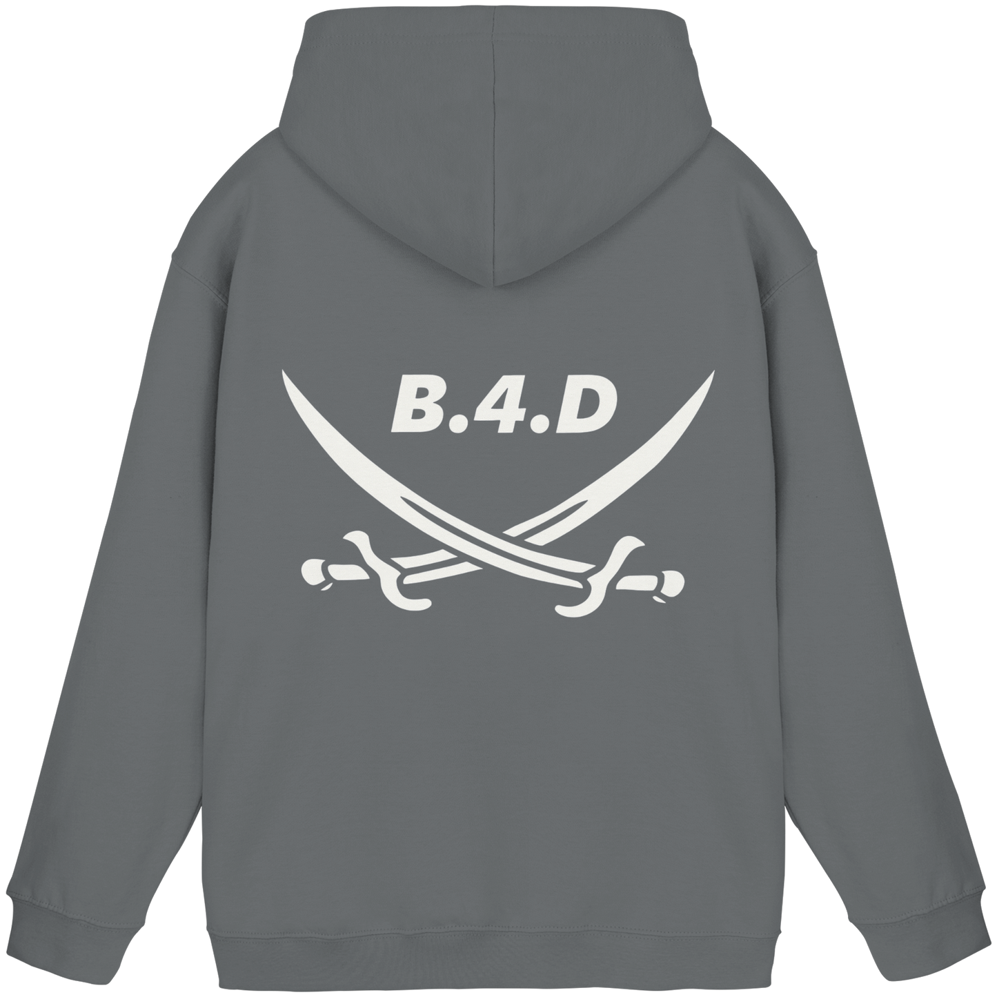 B.4.D Hoodie – Kapuzenpullover mit Rückenlogo