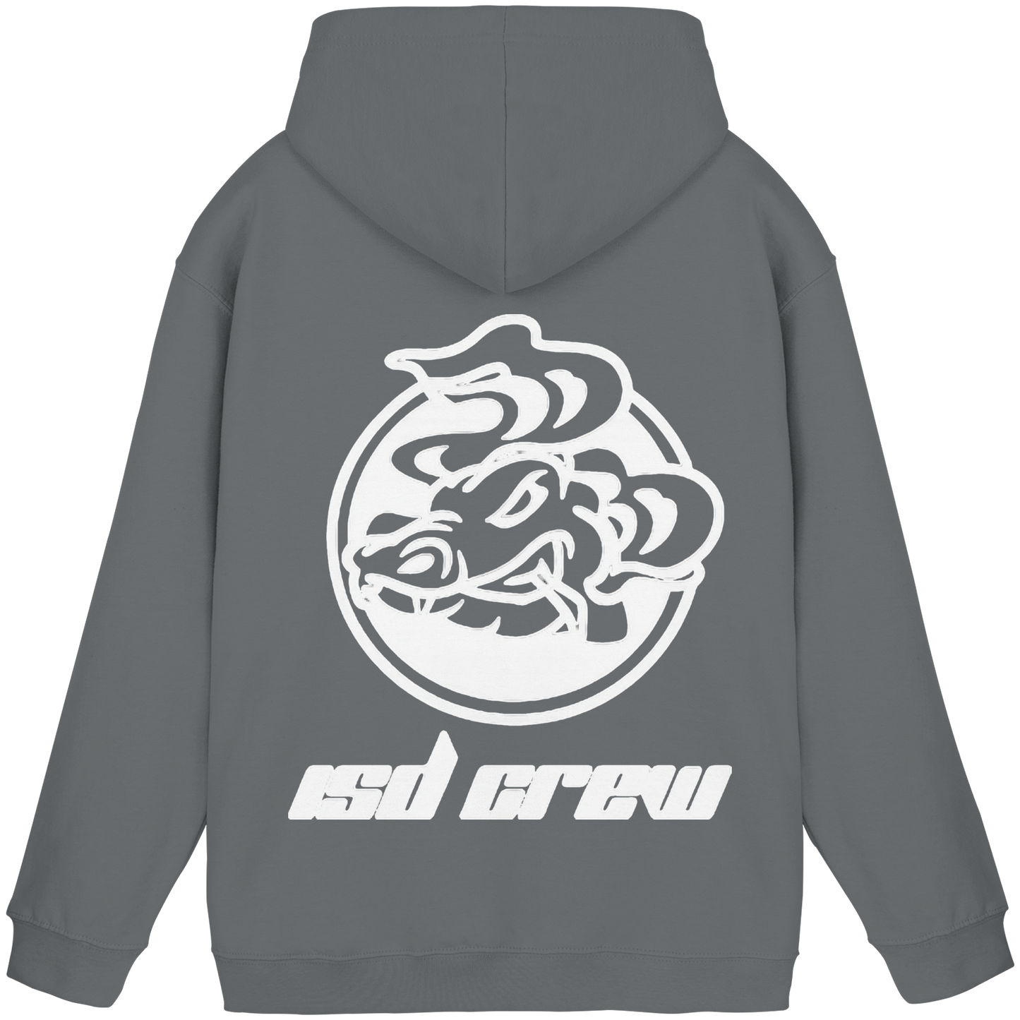 ISD Crew Hoodie – Kapuzenpullover mit Rückenlogo