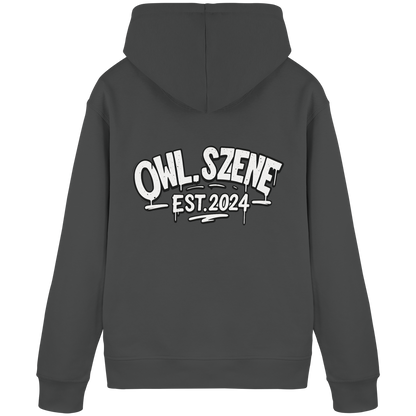OWL SZENE PREMIUM Hoodie – Kapuzenpullover mit Rückenlogo