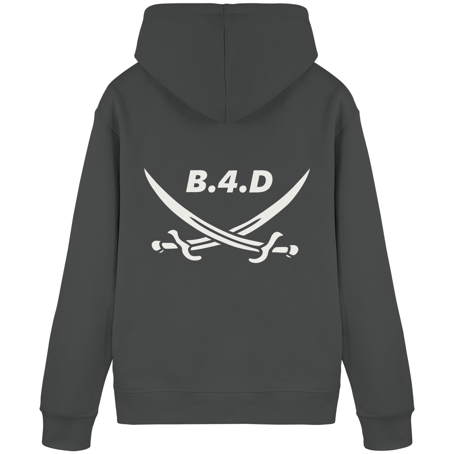 B.4.D PREMIUM Hoodie – Kapuzenpullover mit Rückenlogo