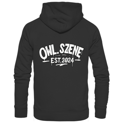 OWL SZENE PREMIUM Hoodie – Kapuzenpullover mit Rückenlogo