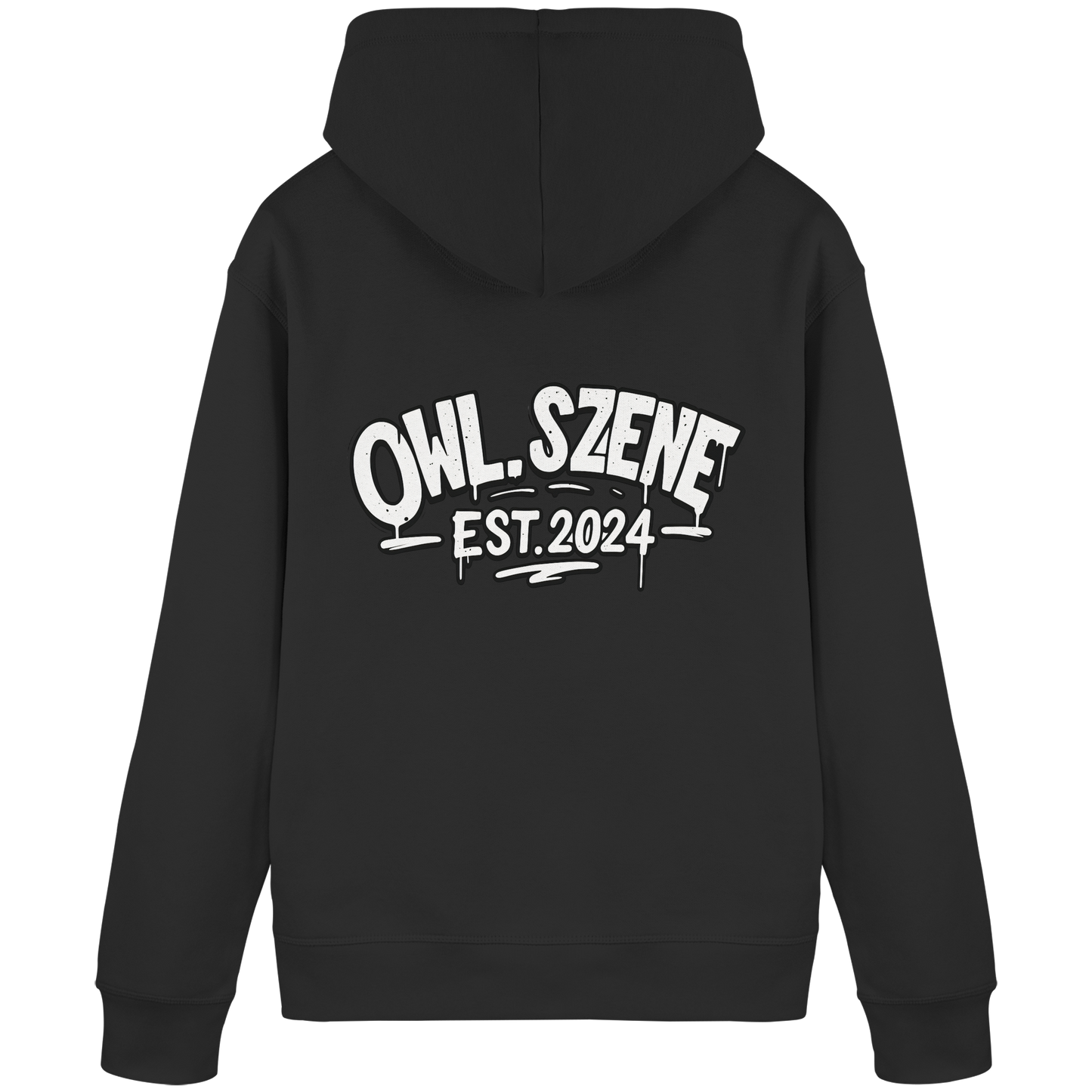 OWL SZENE PREMIUM Hoodie – Kapuzenpullover mit Rückenlogo