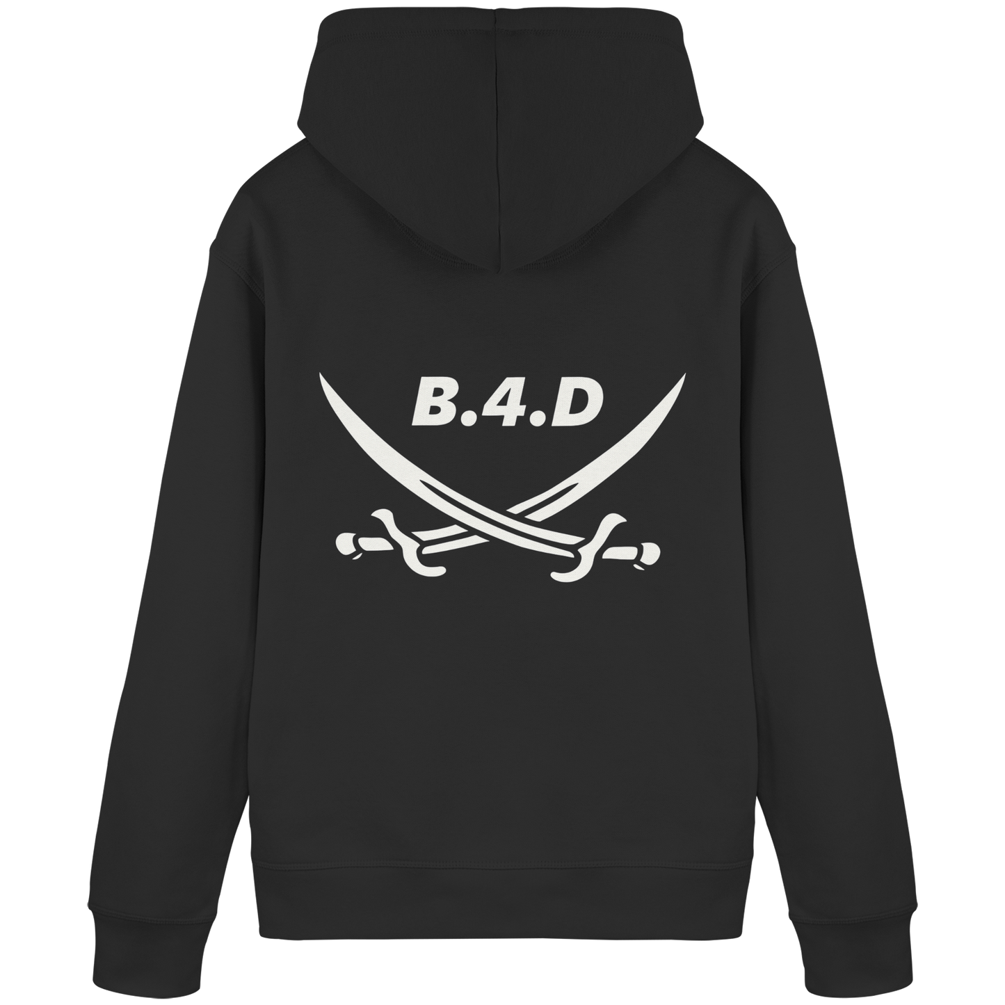 B.4.D PREMIUM Hoodie – Kapuzenpullover mit Rückenlogo