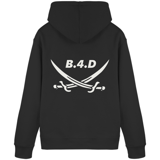 B.4.D PREMIUM Hoodie – Kapuzenpullover mit Rückenlogo