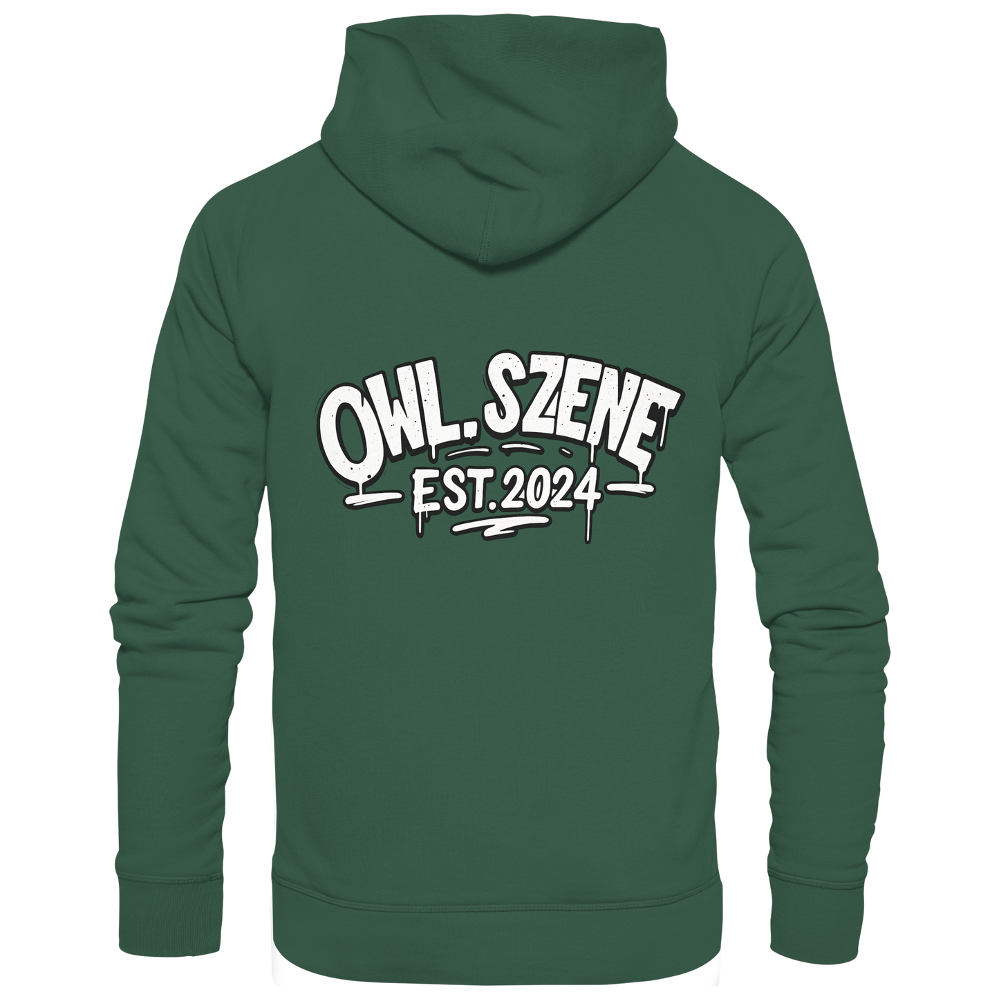 OWL SZENE PREMIUM Hoodie – Kapuzenpullover mit Rückenlogo