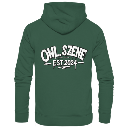 OWL SZENE PREMIUM Hoodie – Kapuzenpullover mit Rückenlogo