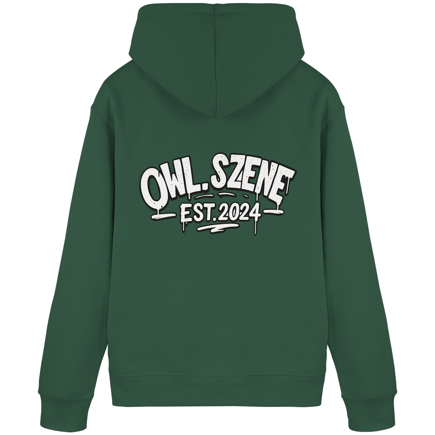 OWL SZENE PREMIUM Hoodie – Kapuzenpullover mit Rückenlogo
