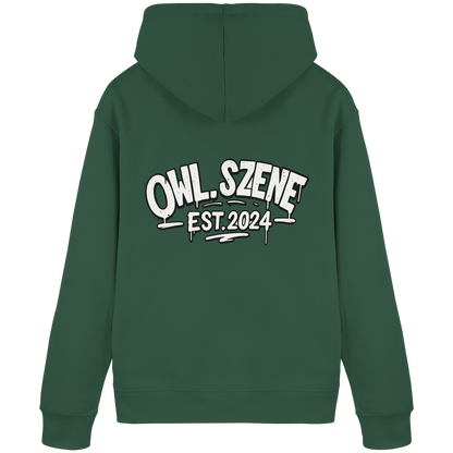 OWL SZENE PREMIUM Hoodie – Kapuzenpullover mit Rückenlogo