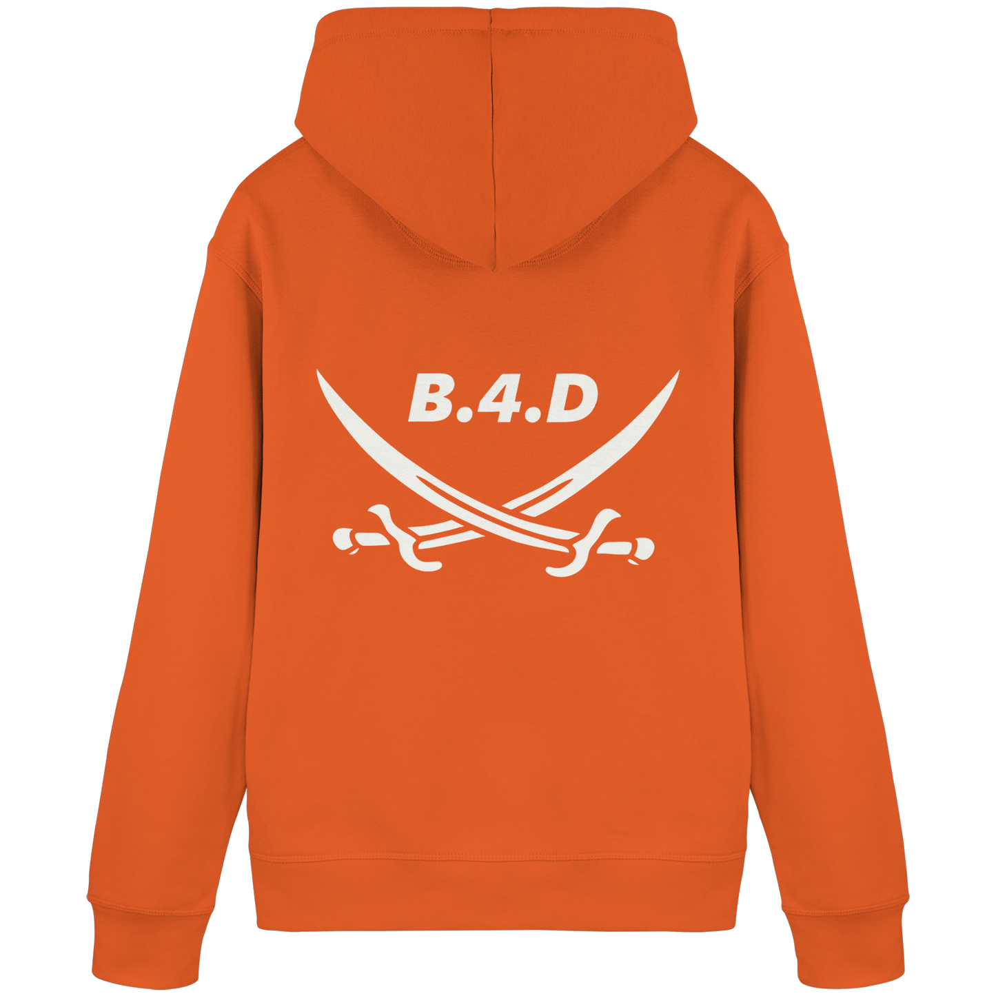 B.4.D PREMIUM Hoodie – Kapuzenpullover mit Rückenlogo