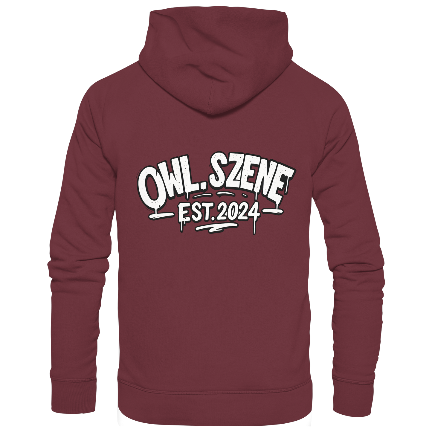 OWL SZENE PREMIUM Hoodie – Kapuzenpullover mit Rückenlogo