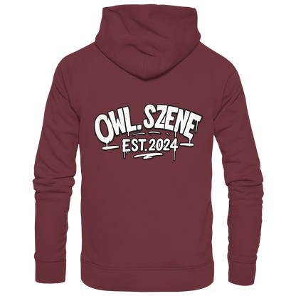 OWL SZENE PREMIUM Hoodie – Kapuzenpullover mit Rückenlogo