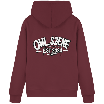 OWL SZENE PREMIUM Hoodie – Kapuzenpullover mit Rückenlogo