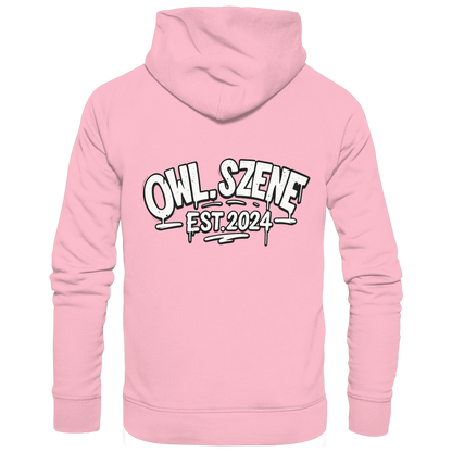 OWL SZENE PREMIUM Hoodie – Kapuzenpullover mit Rückenlogo