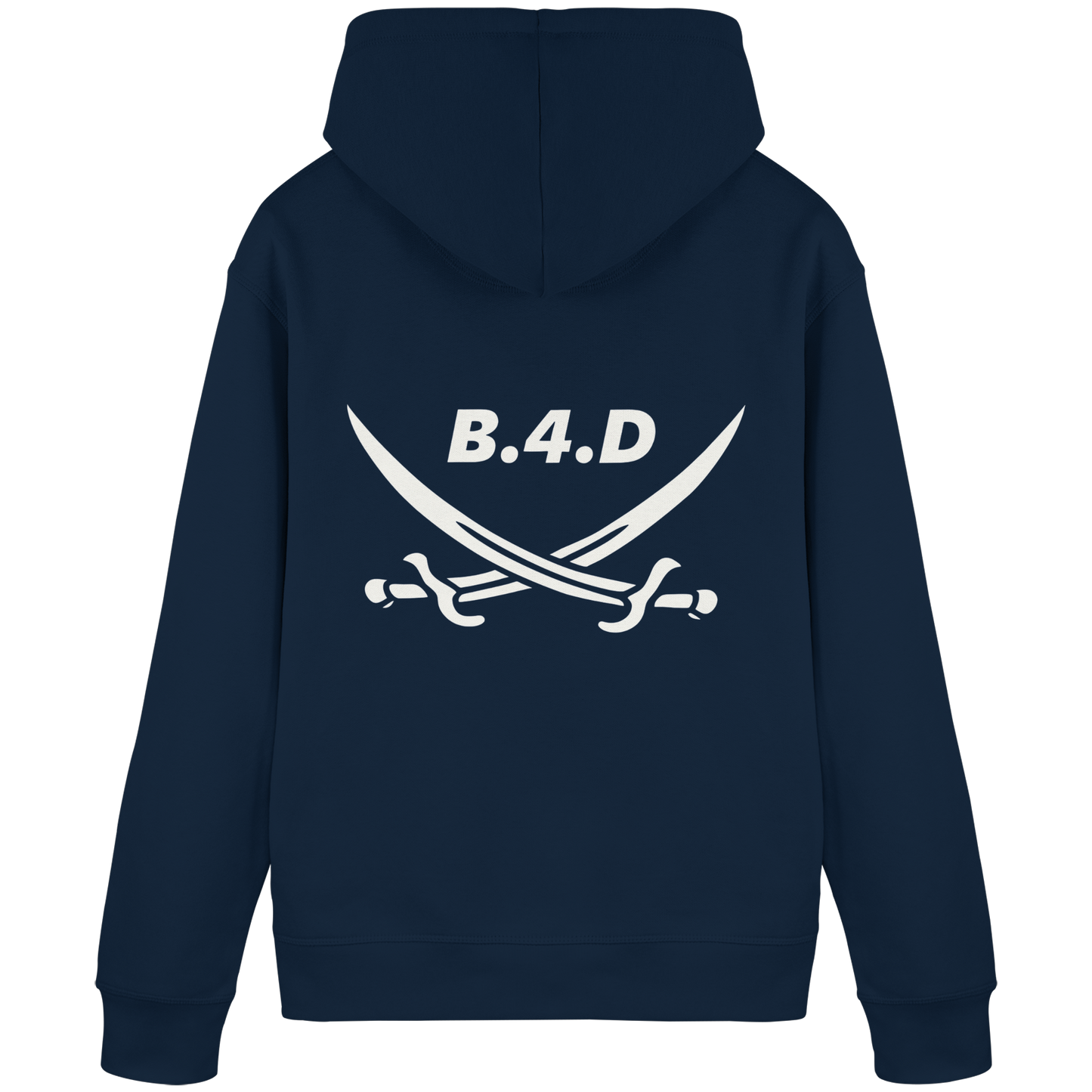 B.4.D PREMIUM Hoodie – Kapuzenpullover mit Rückenlogo