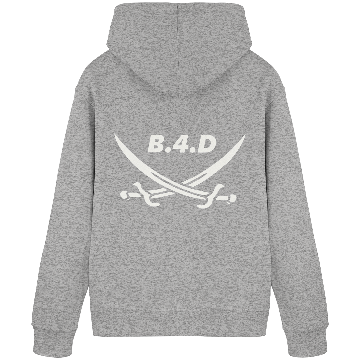 B.4.D PREMIUM Hoodie – Kapuzenpullover mit Rückenlogo