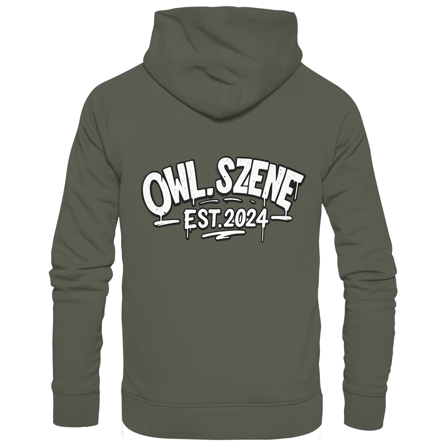OWL SZENE PREMIUM Hoodie – Kapuzenpullover mit Rückenlogo