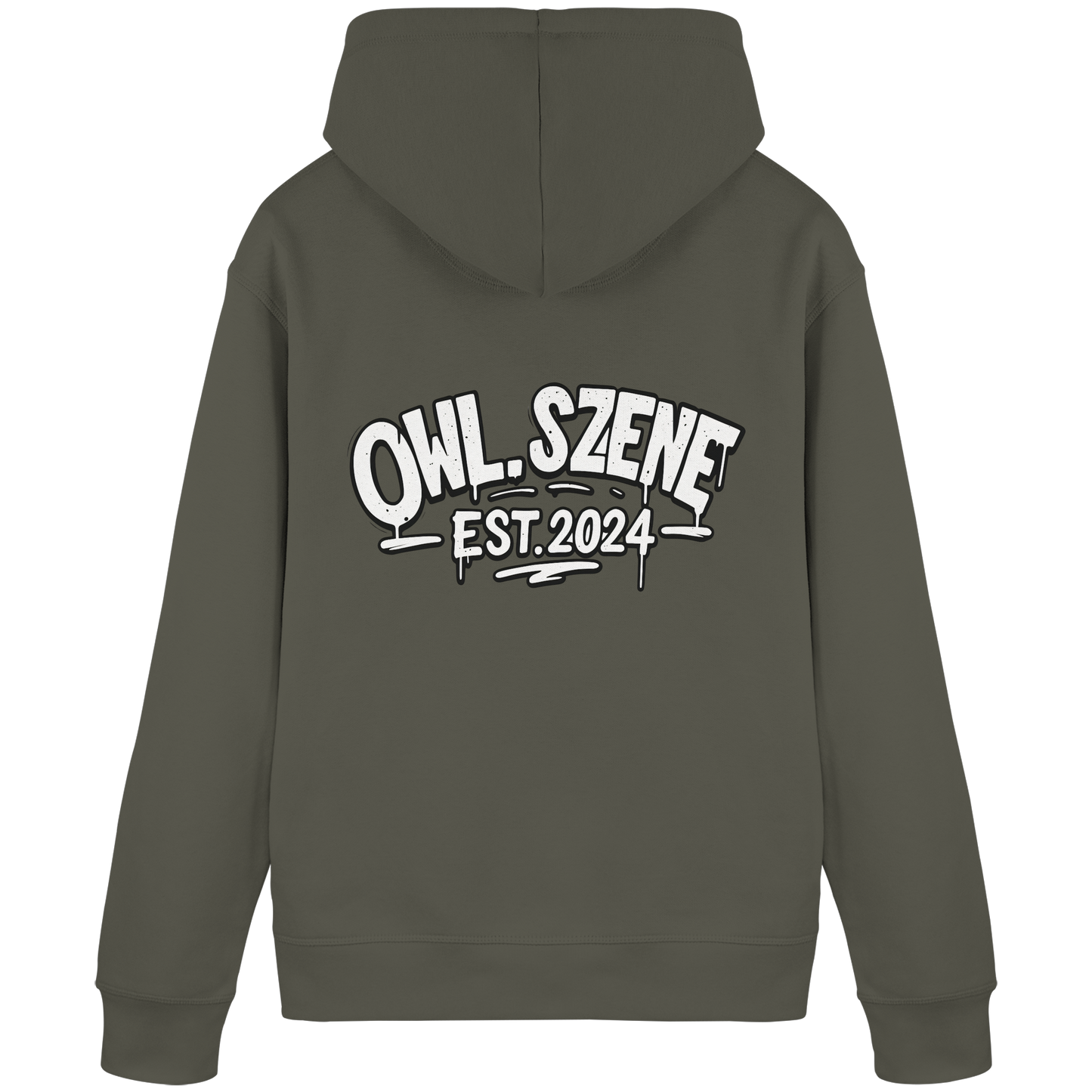 OWL SZENE PREMIUM Hoodie – Kapuzenpullover mit Rückenlogo