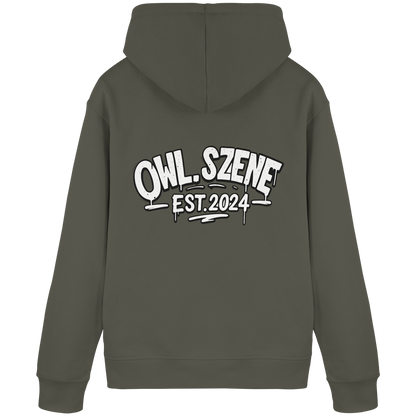 OWL SZENE PREMIUM Hoodie – Kapuzenpullover mit Rückenlogo