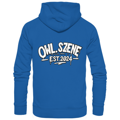 OWL SZENE PREMIUM Hoodie – Kapuzenpullover mit Rückenlogo