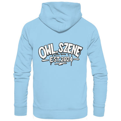 OWL SZENE PREMIUM Hoodie – Kapuzenpullover mit Rückenlogo