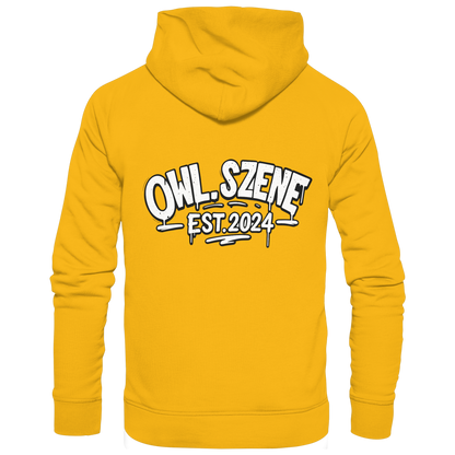 OWL SZENE PREMIUM Hoodie – Kapuzenpullover mit Rückenlogo
